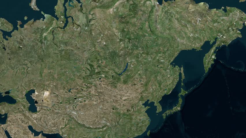 Lake Baikal Map in Russia Geography Visualization