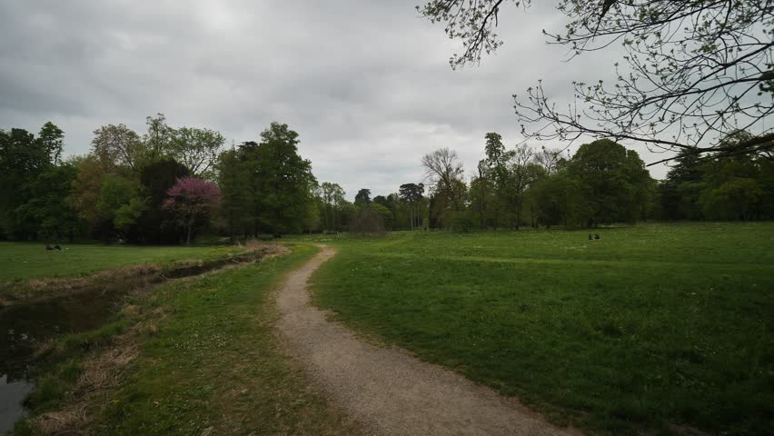Monza park landscape, Lombardy, Italy.