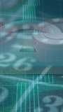 Animation of casino and padlock over data processing. Global business and digital interface concept digitally generated video. - Powered by Shutterstock - Get 15% off with code: PIKWIZARD15