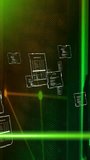 Animation of green scanner beams, networks and interfaces processing data over server room. Connection, data, ai, processing, digital interface and communication, digitally generated video. - Powered by Shutterstock - Get 15% off with code: PIKWIZARD15
