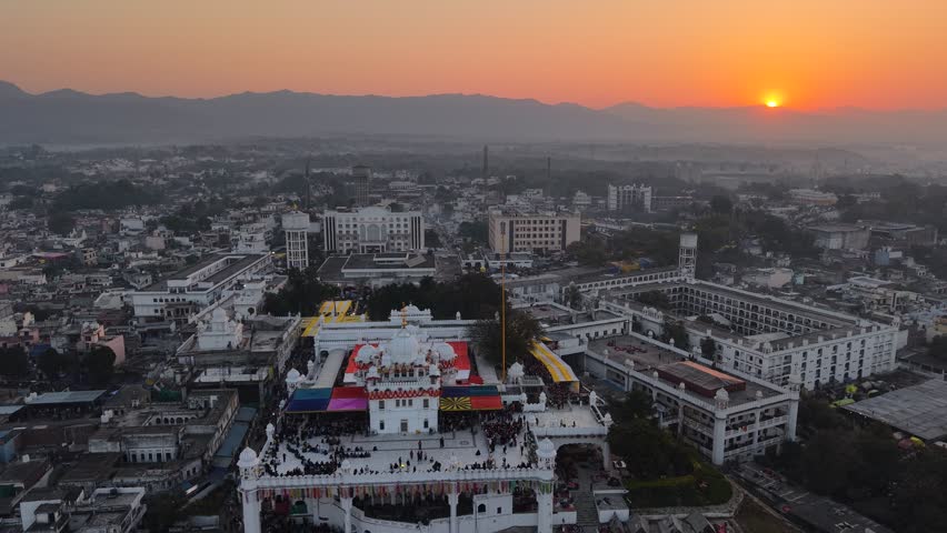 golden view of shri anandpur sahib punjab india