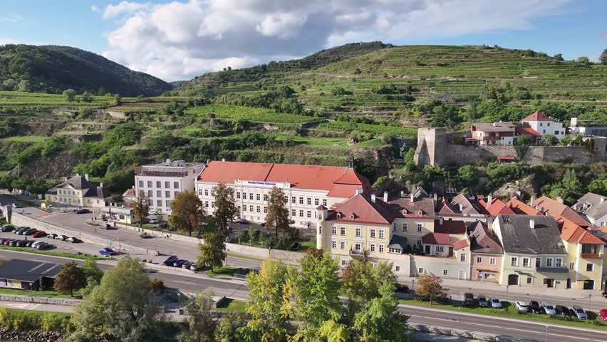 Krems An Der Donau City Aerial View Austria