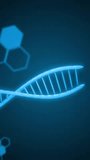 Animation of lock symbol over DNA strands, representing data security in school. Cybersecurity, encryption, genetics, biotechnology, protection, education - Powered by Shutterstock - Get 15% off with code: PIKWIZARD15
