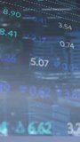 Overlaying financial data and stock market numbers on cityscape animation background. Finance, investment, economy, growth, urban, analytics - Powered by Shutterstock - Get 15% off with code: PIKWIZARD15