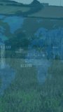 AR world map activating on satellite ping, showing coords, crosshair moving over horizon to guide. Hud, overlay, mapping, geospatial, rural, fields, vertical video - Powered by Shutterstock - Get 15% off with code: PIKWIZARD15
