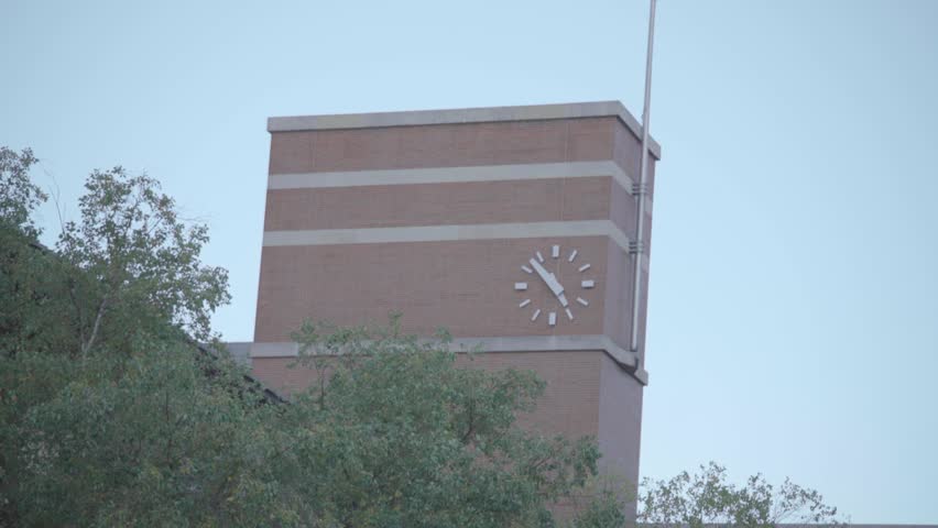 Clock Tower on the Evanston Public Library Building