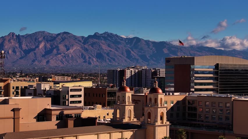 Aerial view of Tucson