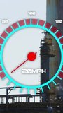 Animation of speedometer over refinery. Global business, finances, data processing and digital interface concept digitally generated video. - Powered by Shutterstock - Get 15% off with code: PIKWIZARD15