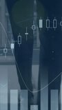 Animation of financial data processing over business people walking in office. Global business analytics and technology concept. - Powered by Shutterstock - Get 15% off with code: PIKWIZARD15