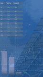 Animation of interface with data processing against tall building. Computer interface and business technology concept - Powered by Shutterstock - Get 15% off with code: PIKWIZARD15