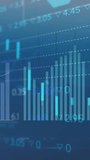 Animation of social media icons, statistical, stock market data processing against blue background. Global economy and social media networking technology concept - Powered by Shutterstock - Get 15% off with code: PIKWIZARD15