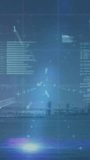 Animation of data processing over cityscape. Global business and digital interface concept digitally generated video. - Powered by Shutterstock - Get 15% off with code: PIKWIZARD15