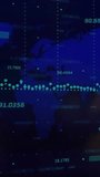 Animation of financial data processing over world map background. Global finance, business, connections, computing and data processing concept digitally generated video. - Powered by Shutterstock - Get 15% off with code: PIKWIZARD15