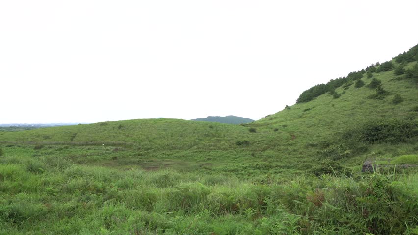 Winding mountain ridgelines in a scenic landscape
