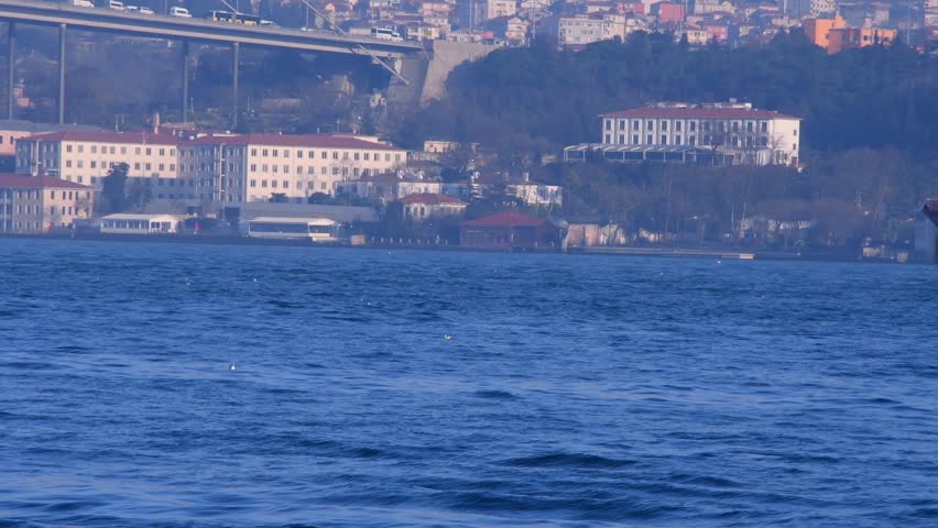 Bosphorus Bridge and Ortakoy Mosque View in Istanbul Turkey
