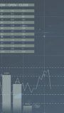 Animation of statistics and data processing over stock market on screen. Global business digital interface technology and networking concept digitally generated video. - Powered by Shutterstock - Get 15% off with code: PIKWIZARD15
