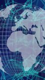 Digital globe with network connections processing data in animated visualization. Technology, networking, connectivity, futuristic, innovation, information - Powered by Shutterstock - Get 15% off with code: PIKWIZARD15