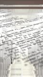 Animation of computer language and map over data server room. Digital composite, multiple exposure, global, coding, programming language, data center, networking, technology, network server concept. - Powered by Shutterstock - Get 15% off with code: PIKWIZARD15