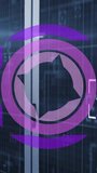 Animation of data processing over server room. Global business and digital interface concept digitally generated video. - Powered by Shutterstock - Get 15% off with code: PIKWIZARD15