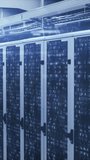 Animation of data processing over server room. Global business and digital interface concept digitally generated video. - Powered by Shutterstock - Get 15% off with code: PIKWIZARD15