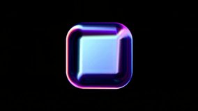 Liquid Glass Iridescent Cubes on Black Background, Looped Animation - Powered by Shutterstock - Get 15% off with code: PIKWIZARD15