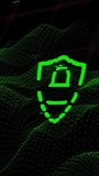 Animation of data processing and padlock icon over dark background. Global cyber security, connections, computing and data processing concept digitally generated video. - Powered by Shutterstock - Get 15% off with code: PIKWIZARD15