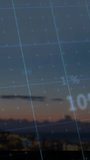 Animation of data processing over cityscape. Global business and digital interface concept digitally generated video. - Powered by Shutterstock - Get 15% off with code: PIKWIZARD15