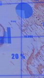 Animation of financial data processing over world map. Global finance, business, connections, computing and data processing concept digitally generated video. - Powered by Shutterstock - Get 15% off with code: PIKWIZARD15