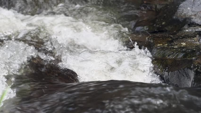 Waterfall in the forest national park with rocks 
