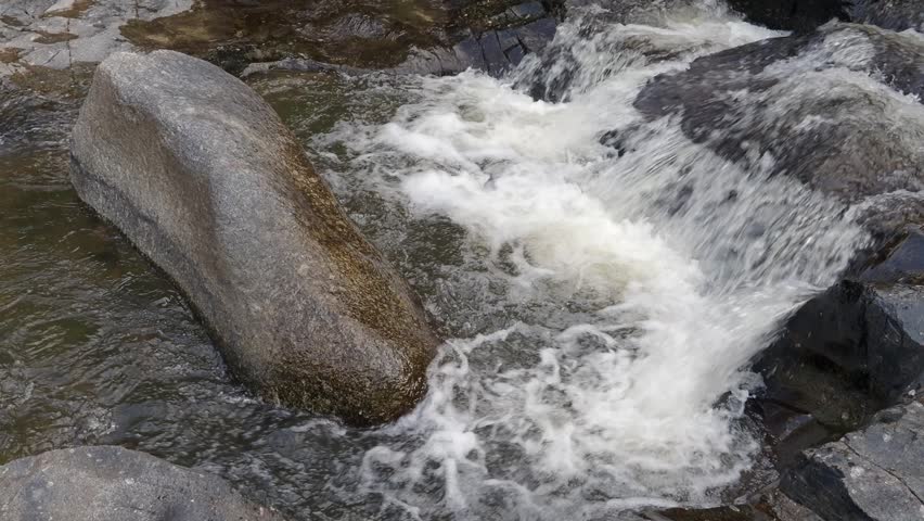 Waterfall in the forest national park with rocks 