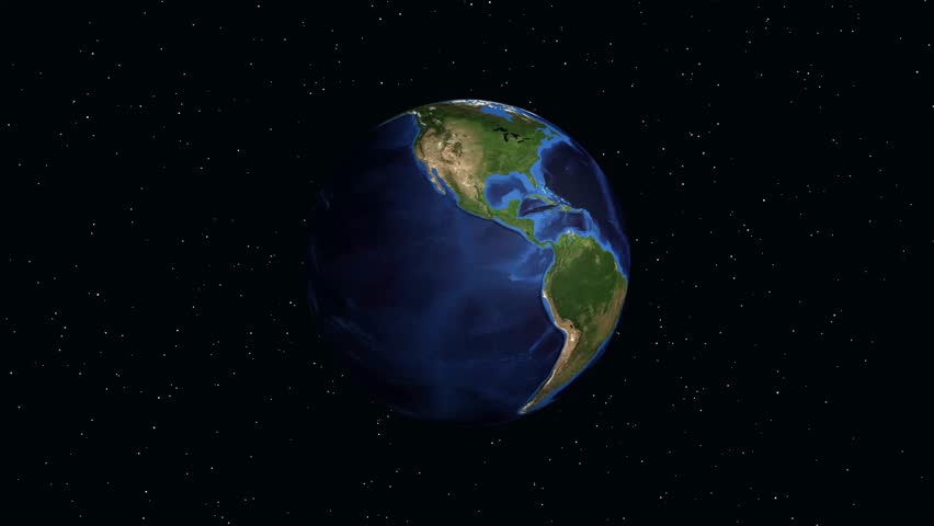 Satellite view zooms from outer space into Brazil, pinpointing Sao Jose dos Campos with coordinates