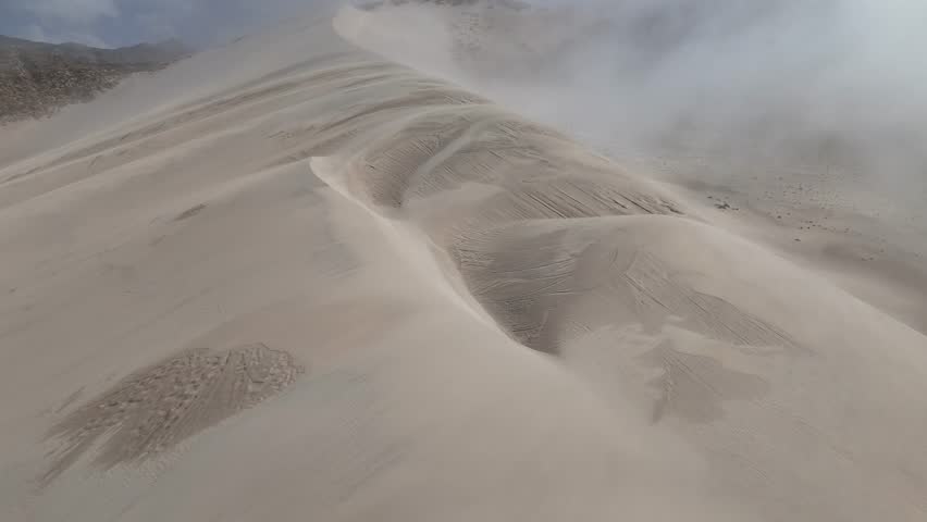 Stunning landscape view of high-altitude sand dunes in Argentina.