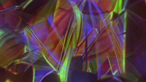 Abstract prismatic crystal shards with luminous holographic reflections, angular glass facets glowing in magenta, cyan and amber tones, glossy optical refraction and translucent geometric depth on a dark background, futuristic digital jewel texture with vivid radiant contrast and crystalline energy - Powered by Shutterstock - Get 15% off with code: PIKWIZARD15