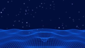 Wireframe grid representing digital landscape tech. Wireframe grid representing digital landscape data. Wireframe grid representing digital landscape for futuristic cyber space. - Powered by Shutterstock - Get 15% off with code: PIKWIZARD15
