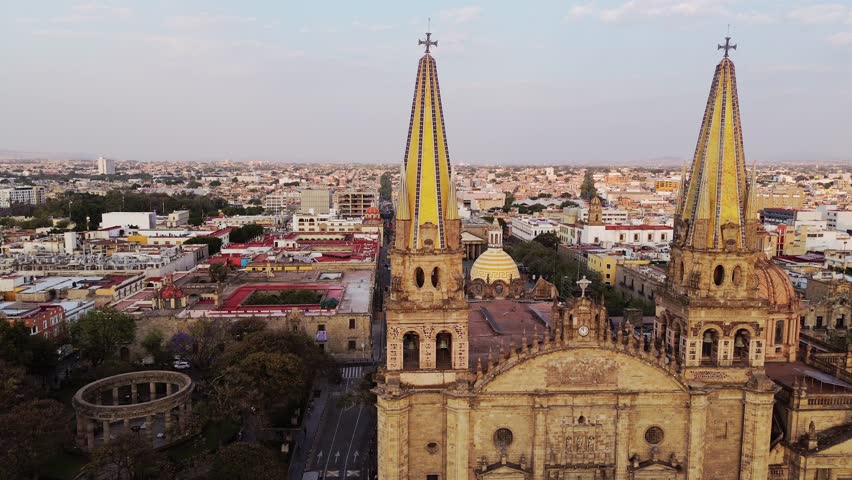 Landmark Guadalajara Central Cathedral in historic city center