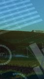 Animation of data processing over electricity pylon and landscape. global energy, electricity and data processing concept digitally generated video. - Powered by Shutterstock - Get 15% off with code: PIKWIZARD15