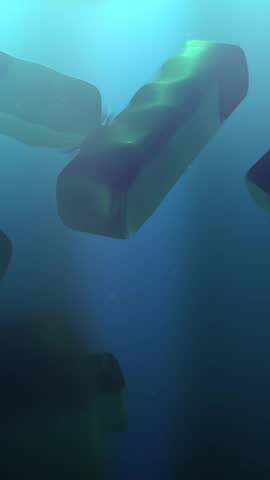 A Stream of Legionella or Legionnaires Disease over Cinematic Background - Vertical