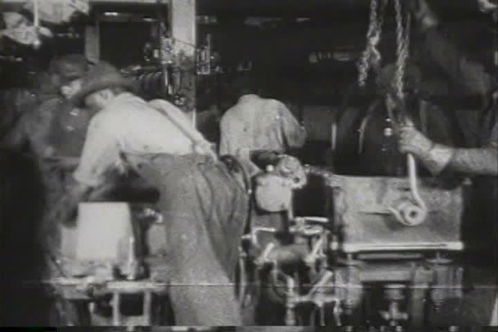 1920s - The workings of a foundry in 1921.
