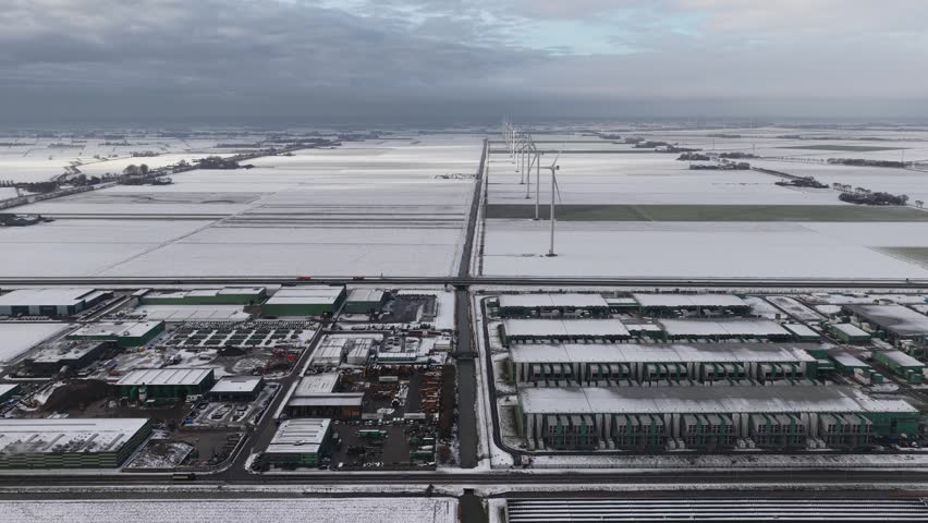 AI Datacenter in the Dutch Winter Landscape