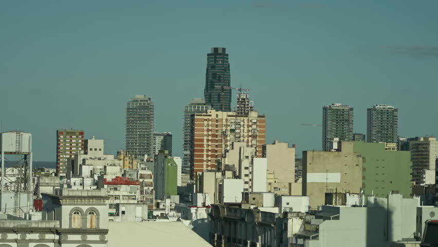 Buenos Aires Downtown Buildings and Modern Skyscrapers Argentina