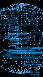 Animation of data processing and globe on black background. Global finance, business, connections, computing and data processing concept digitally generated video. - Powered by Shutterstock - Get 15% off with code: PIKWIZARD15