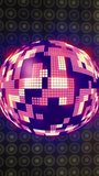 Vertical video: On play pixel sphere rotating and tilting, tiles pulsing with rim glow for tech. Orb, grid, mosaic, concentric, kinetic, stage, vertical video - Powered by Shutterstock - Get 15% off with code: PIKWIZARD15