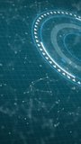 Animation of icons with network of connections, scope scanning and data processing. global networks, digital interface and data processing concept digitally generated video. - Powered by Shutterstock - Get 15% off with code: PIKWIZARD15