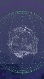 Animation of digital data processing over globe and computer servers. Global connections, computing and data processing concept digitally generated video. - Powered by Shutterstock - Get 15% off with code: PIKWIZARD15