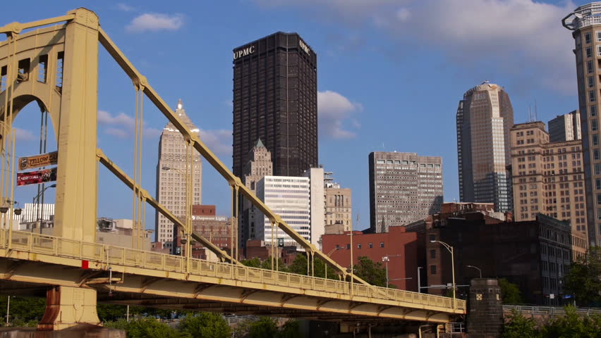 The iconic Pittsburgh skyline as seen from one if it