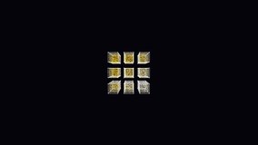Abstract Neon Cyberpunk Cube 4K Seamless Loop. Mathematical 3D geometric animation - Powered by Shutterstock - Get 15% off with code: PIKWIZARD15