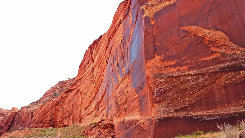 Scenic alcove carved into sandstone walls along Wire Pass Trail leading toward Buckskin Gulch in Utah