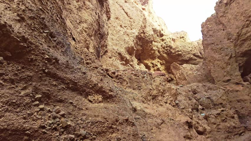 Natural Bridge rock arch formation at Natural Bridge Canyon Trail in Death Valley California