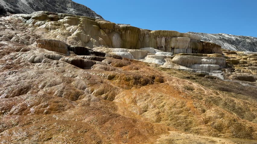 Mammoth Hot Springs in Yellowstone National Park, Wyoming 