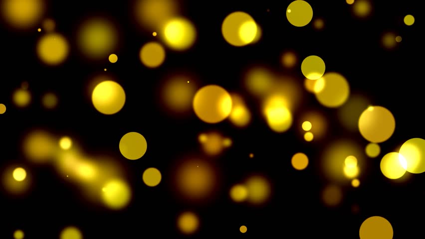 Abstract Motion Background - Yellow Bokeh